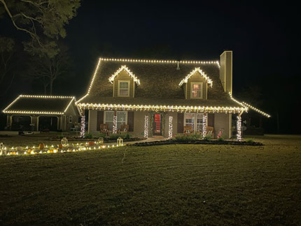 Christmas Lighting on Home