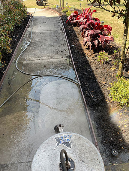 Pressure Wash Residential Sidewalk